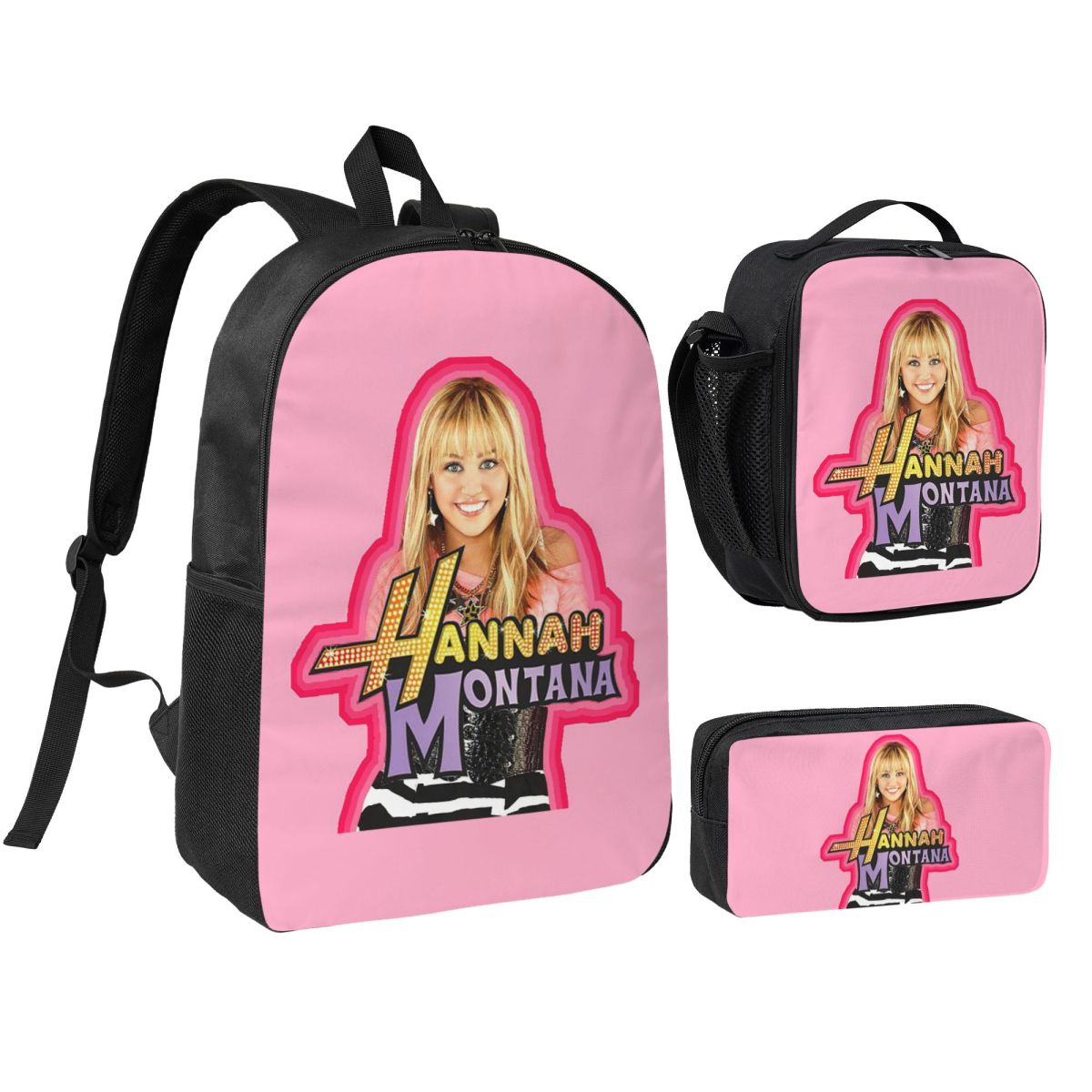 Mountain Biking Backpack - Hannah Montana Collage-Rucksack, Studenten-Büchertasche, Schultasche, Umhängetaschen,