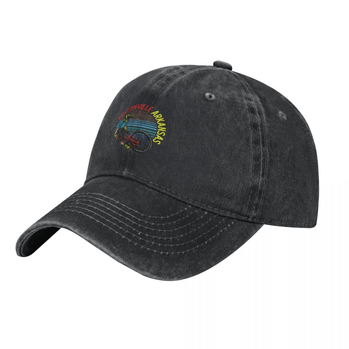 Mountain Biking Arkansas - Vintage Retro Bentonville Arkansas Mountainbiking-Baseballmütze, Thermovisier,