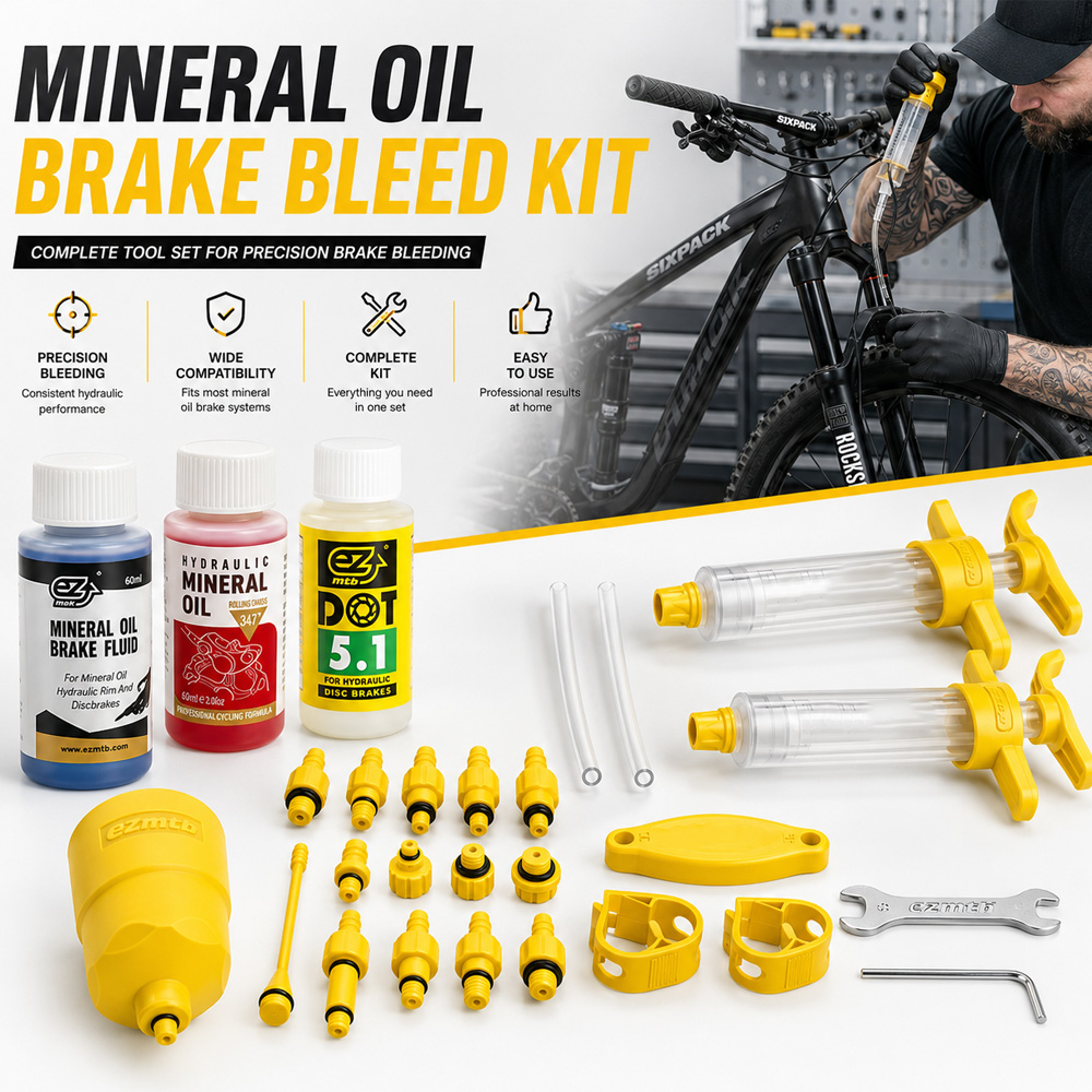 Mtb Brake Rotor - Mineralöl für Fahrradbremsen, Entlüftungsset für hydraulische