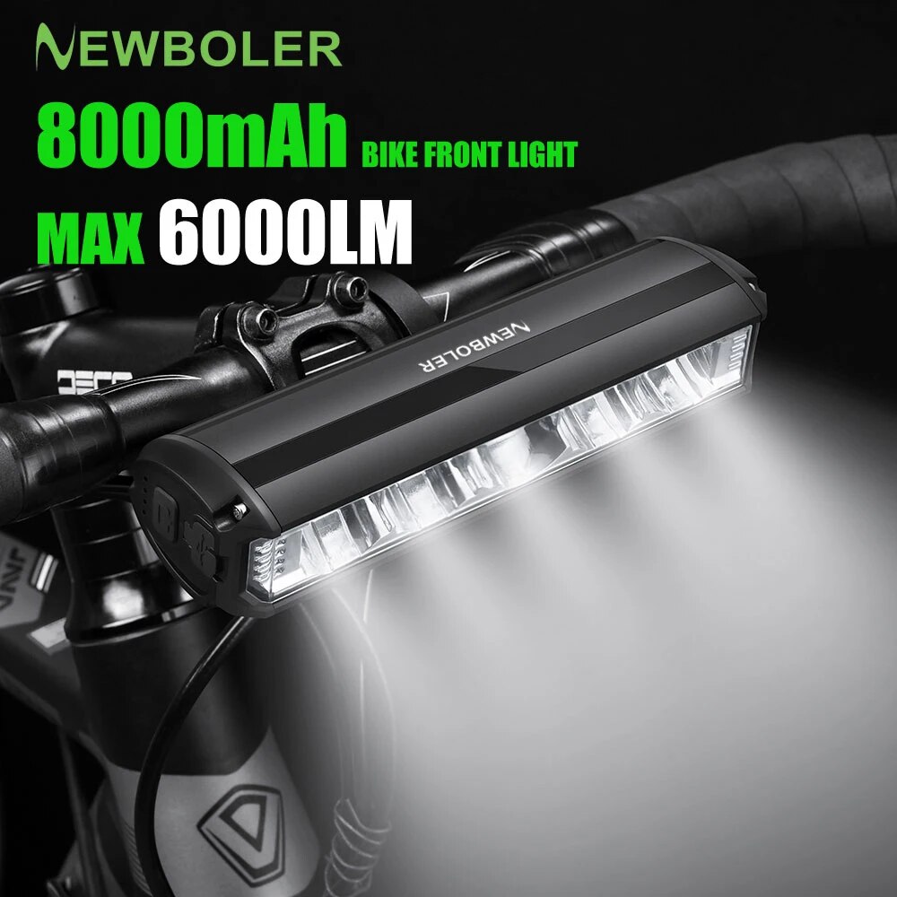 Mountain Biking Backpack - NEWBOLER Fahrrad Licht Vorne 8000 mAh
